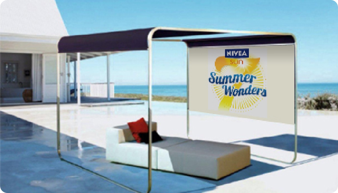 Markise bedruckt Markise Sommer