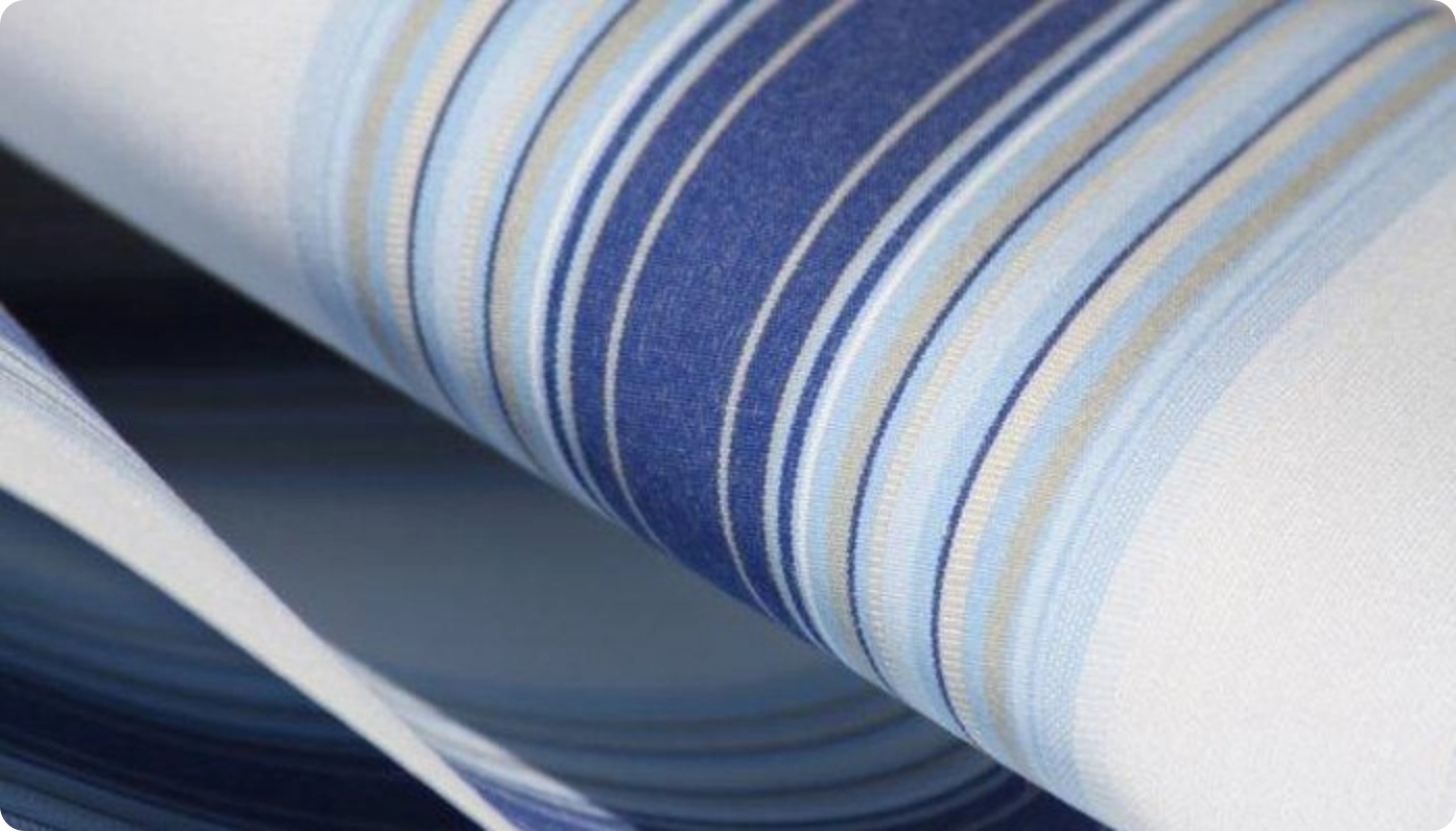blaues Markisentuch Markisentuch in blau