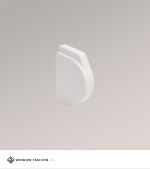 weiß Vorschau Endkappe Kette links Glasleistenrollo XS K39 #1W weiß
