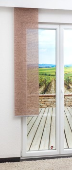 braun Vorschau Lysel - Schiebegardine Sisal #1W braun