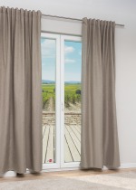 graubeige Vorschau Lysel - Dekoschal Thermo Verdunklung #1W in Dunkelblau graubeige