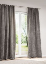 betongrau Vorschau Lysel - Dekoschal Thermo Parca #1W in Cremeweiß betongrau