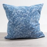 jeansblau Vorschau Lysel - Dekokissen Sipho #1W in silbergrau jeansblau