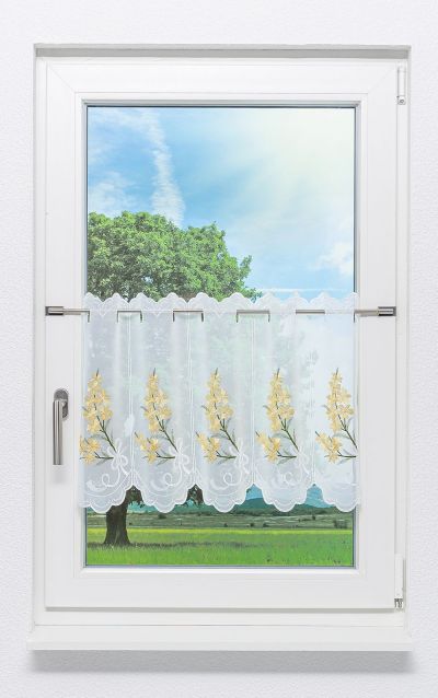 Scheibengardine von Plauener Spitze - Blütenträume