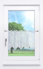 hellbeige Vorschau Scheibengardine Plauener Spitze® - Honigwaben #1W hellbeige