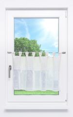 beige Vorschau Scheibengardine Lysel - Landhausstil #1W beige
