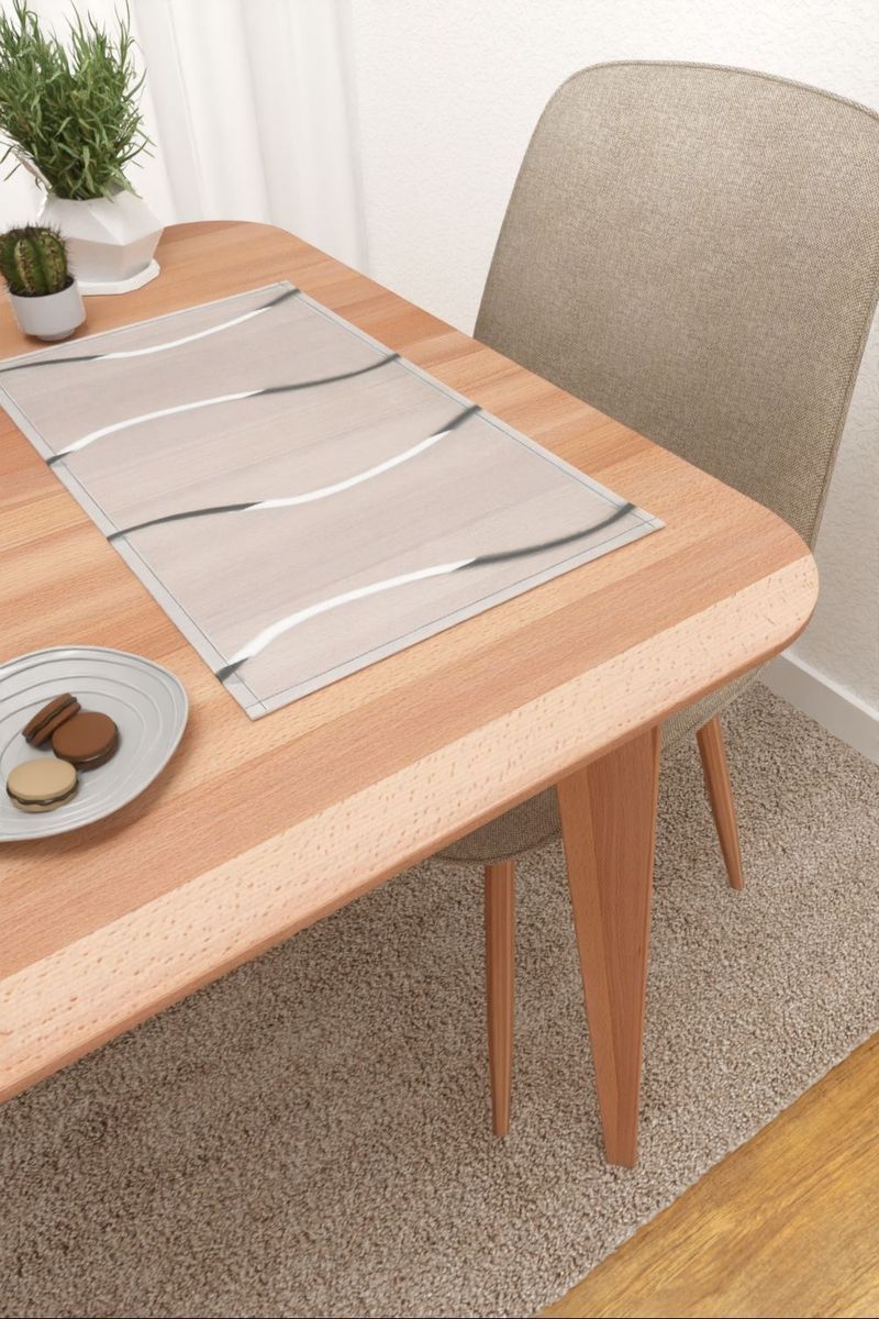 Platzdeckchen in grau