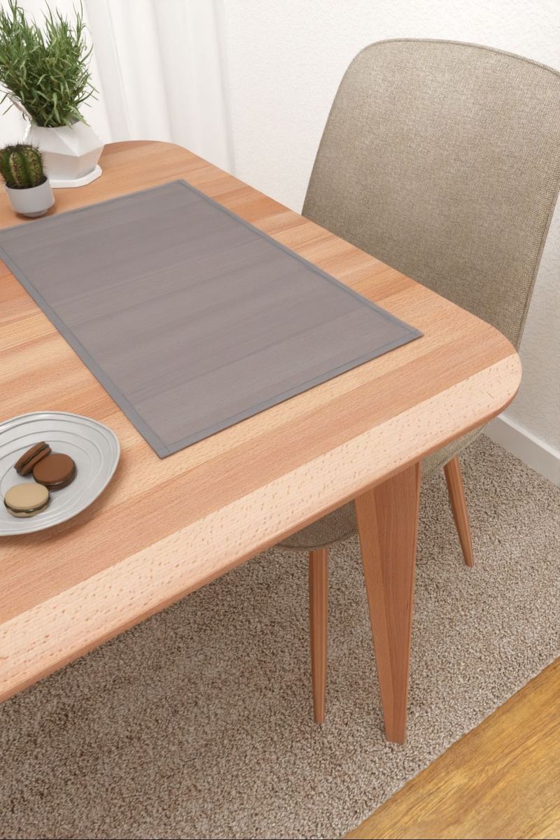 Platzdeckchen in Grau