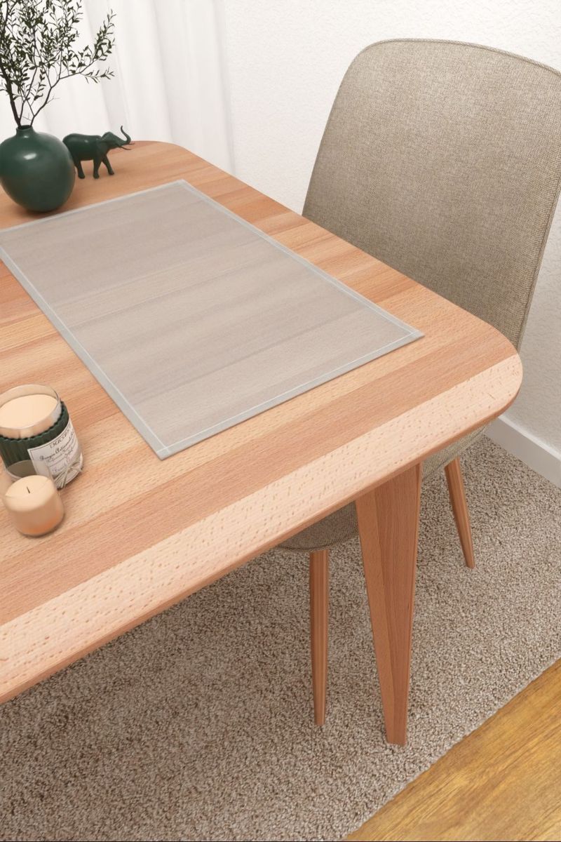 Platzdeckchen in Grau