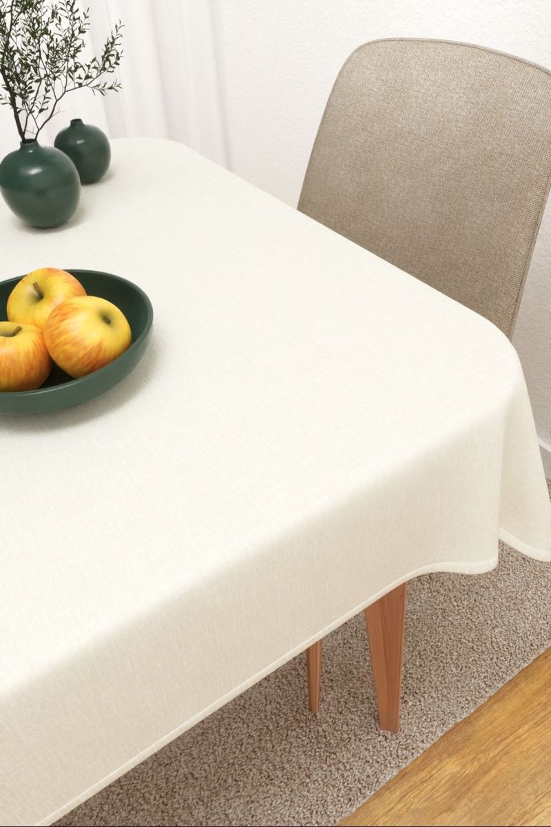 Tischdecke eckig in wei