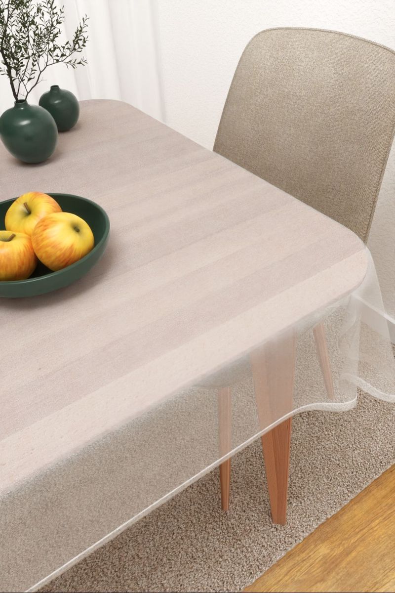 Tischdecke eckig in wei