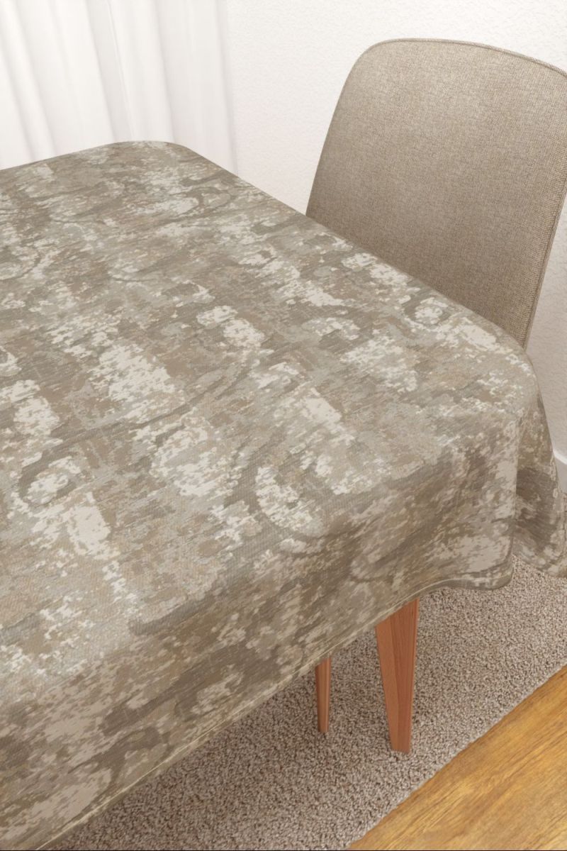 Tischdecke eckig in beige