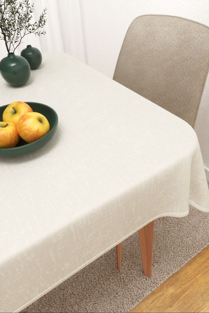 Tischdecke eckig in wei