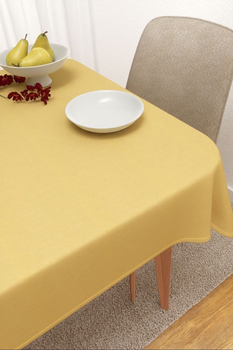 Tischdecke eckig in gelb