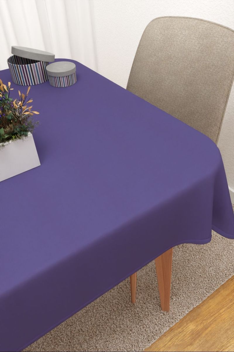 Tischdecke eckig in blau