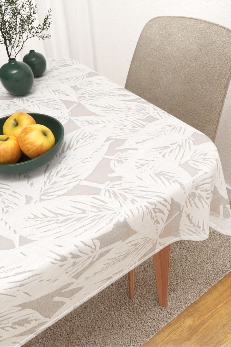 Tischdecke eckig in Wei