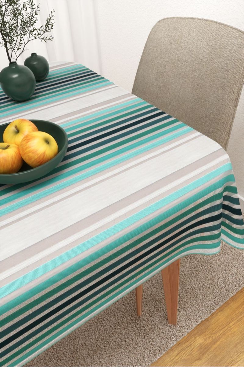 Tischdecke eckig in blau