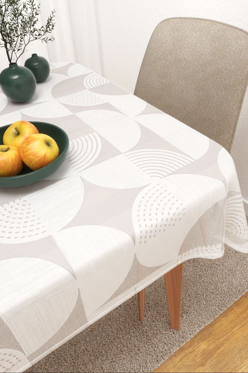 Tischdecke eckig in Wei