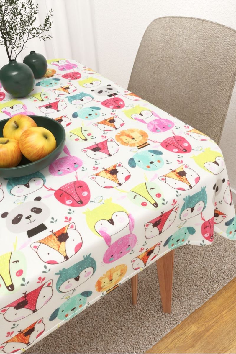 Tischdecke eckig in Wei