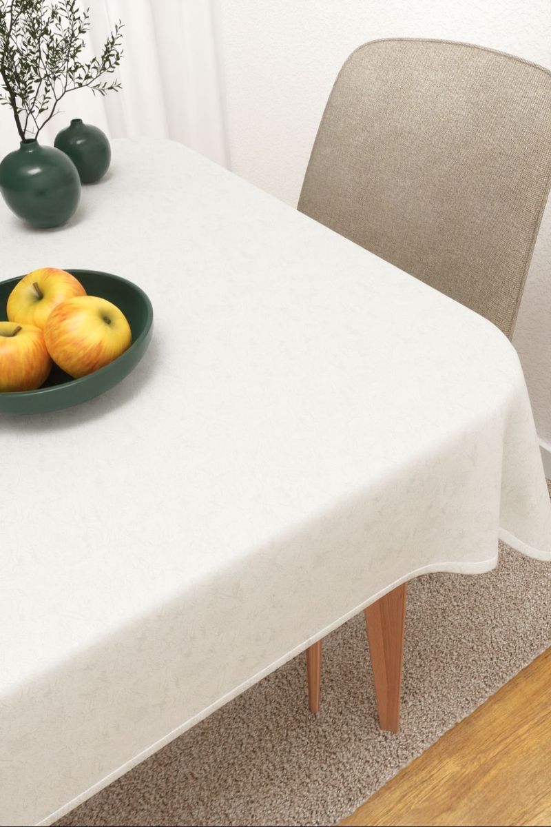Tischdecke eckig in wei