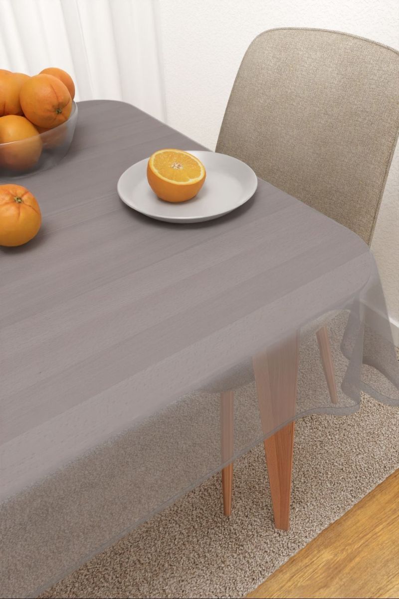 Tischdecke eckig in Grau