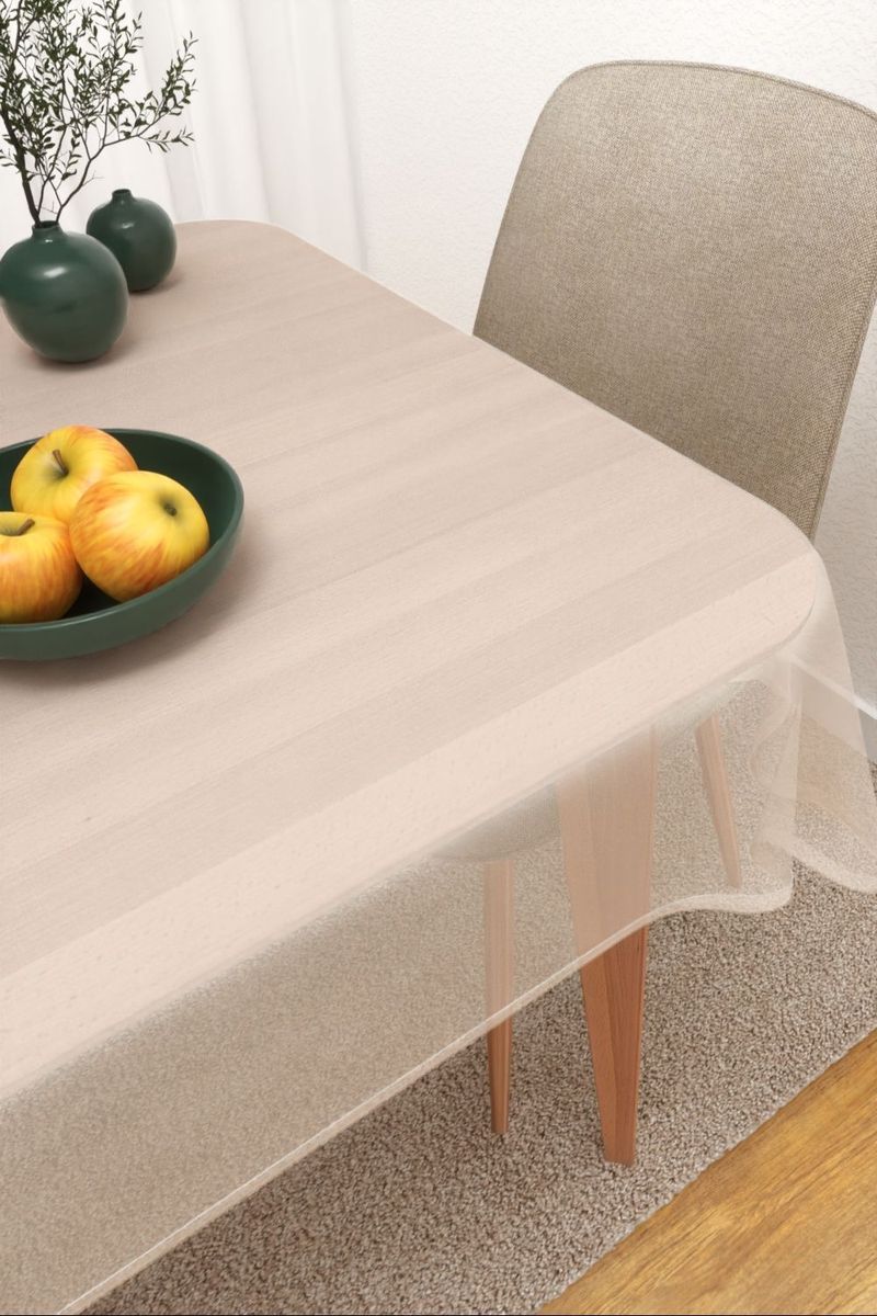 Tischdecke eckig in Wei