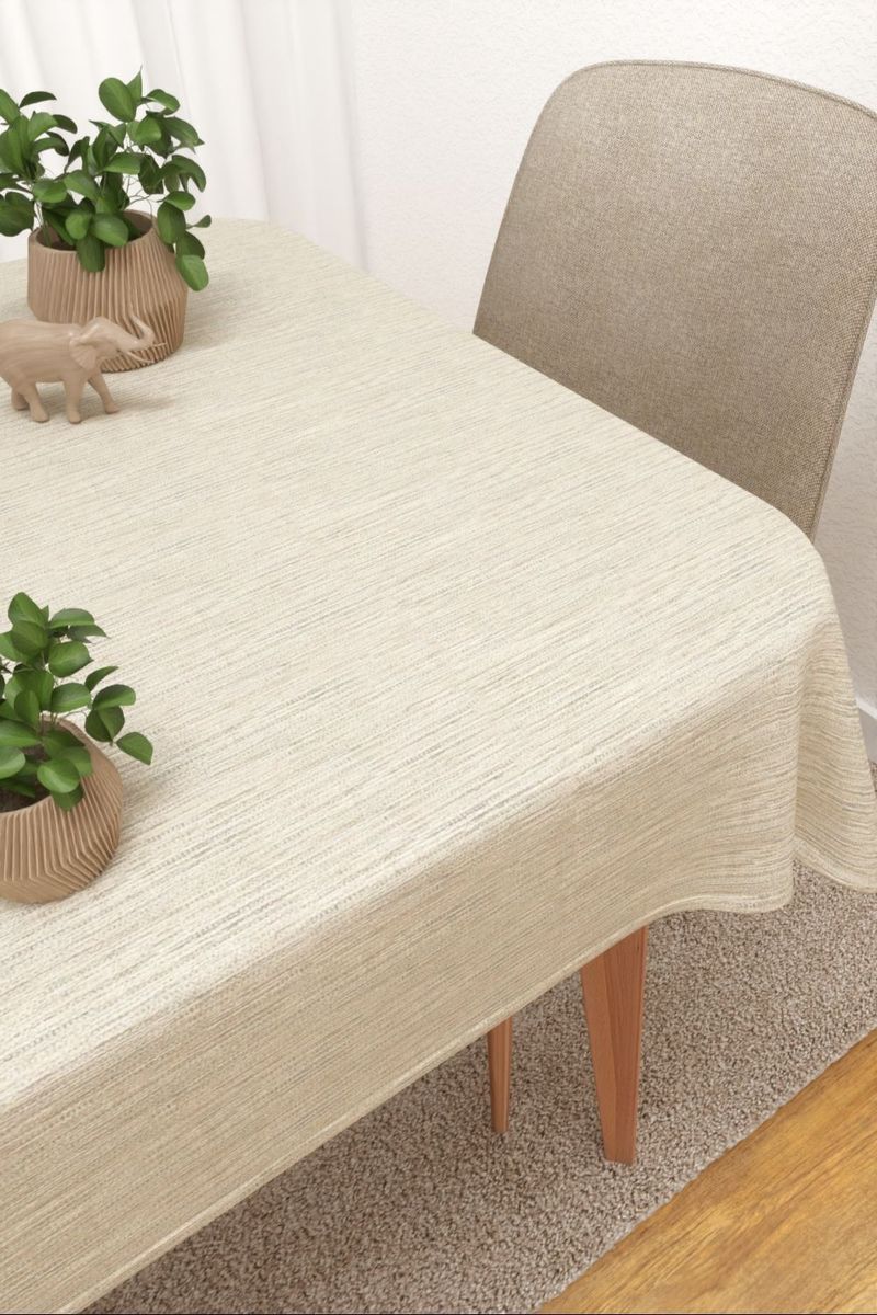 Tischdecke eckig in braun
