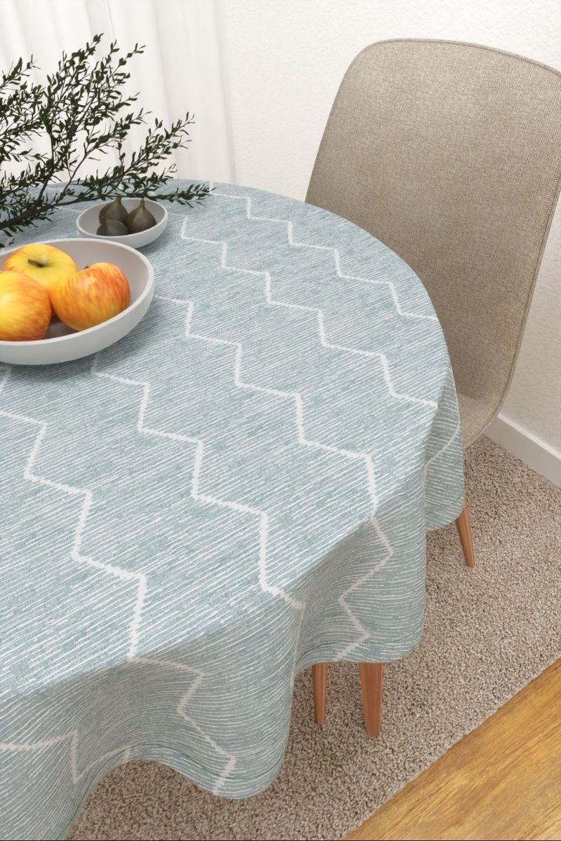 Tischdecke rund in Grn