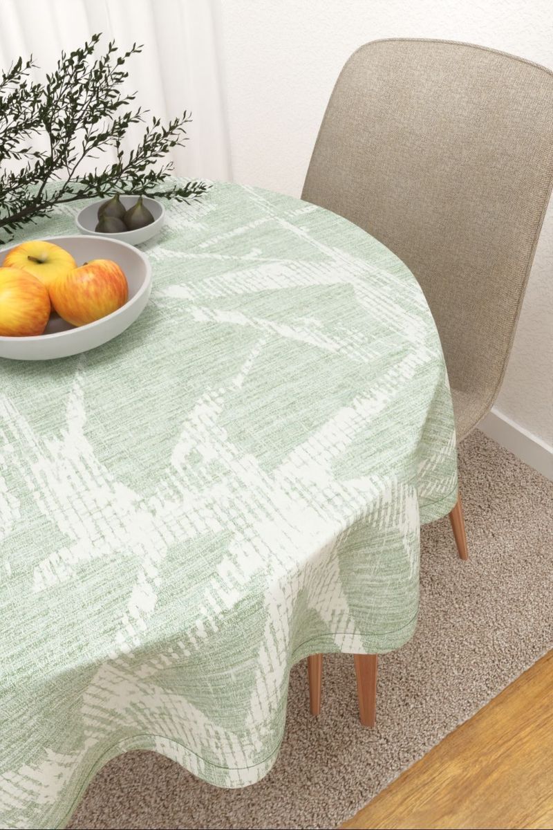 Tischdecke rund in Grn