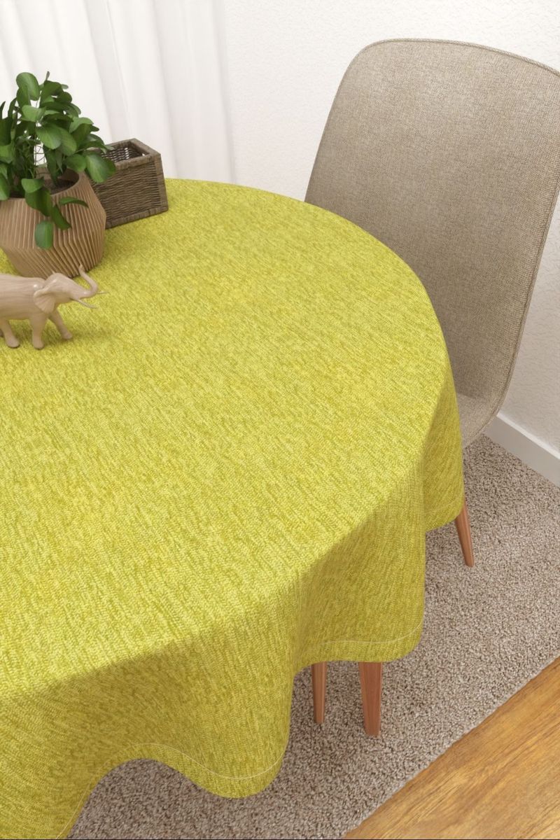 Tischdecke rund in grn