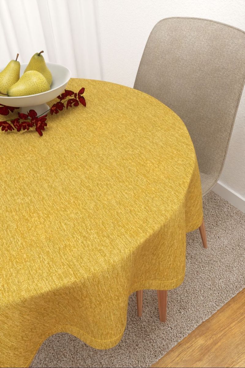 Tischdecke rund in grn