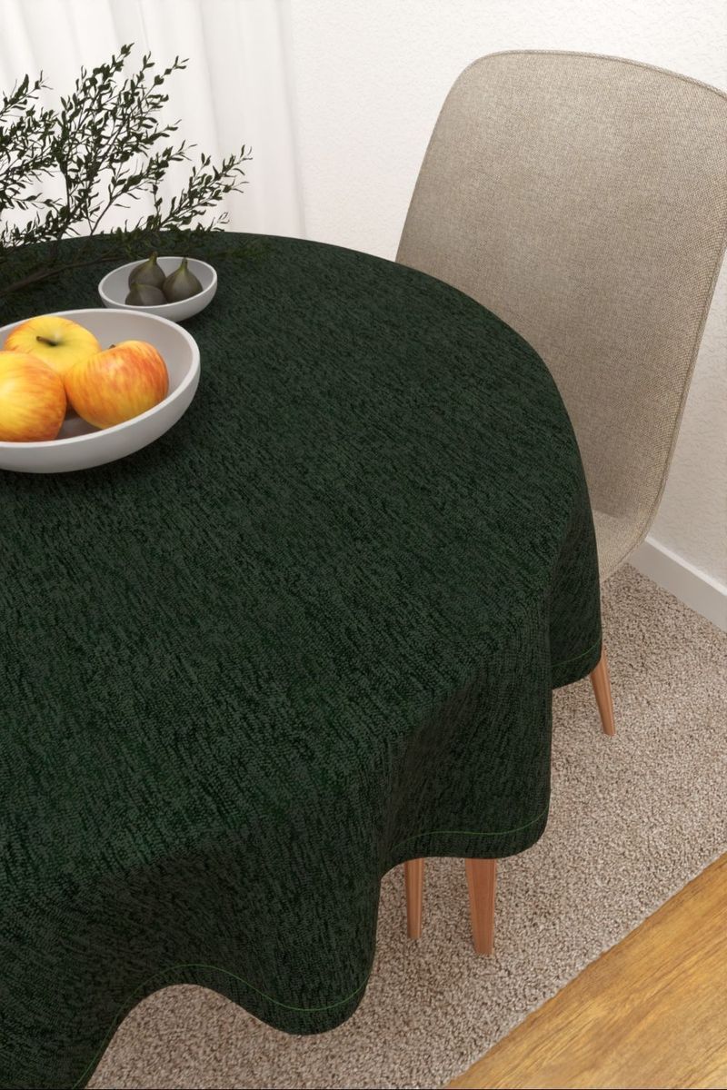 Tischdecke rund in grn