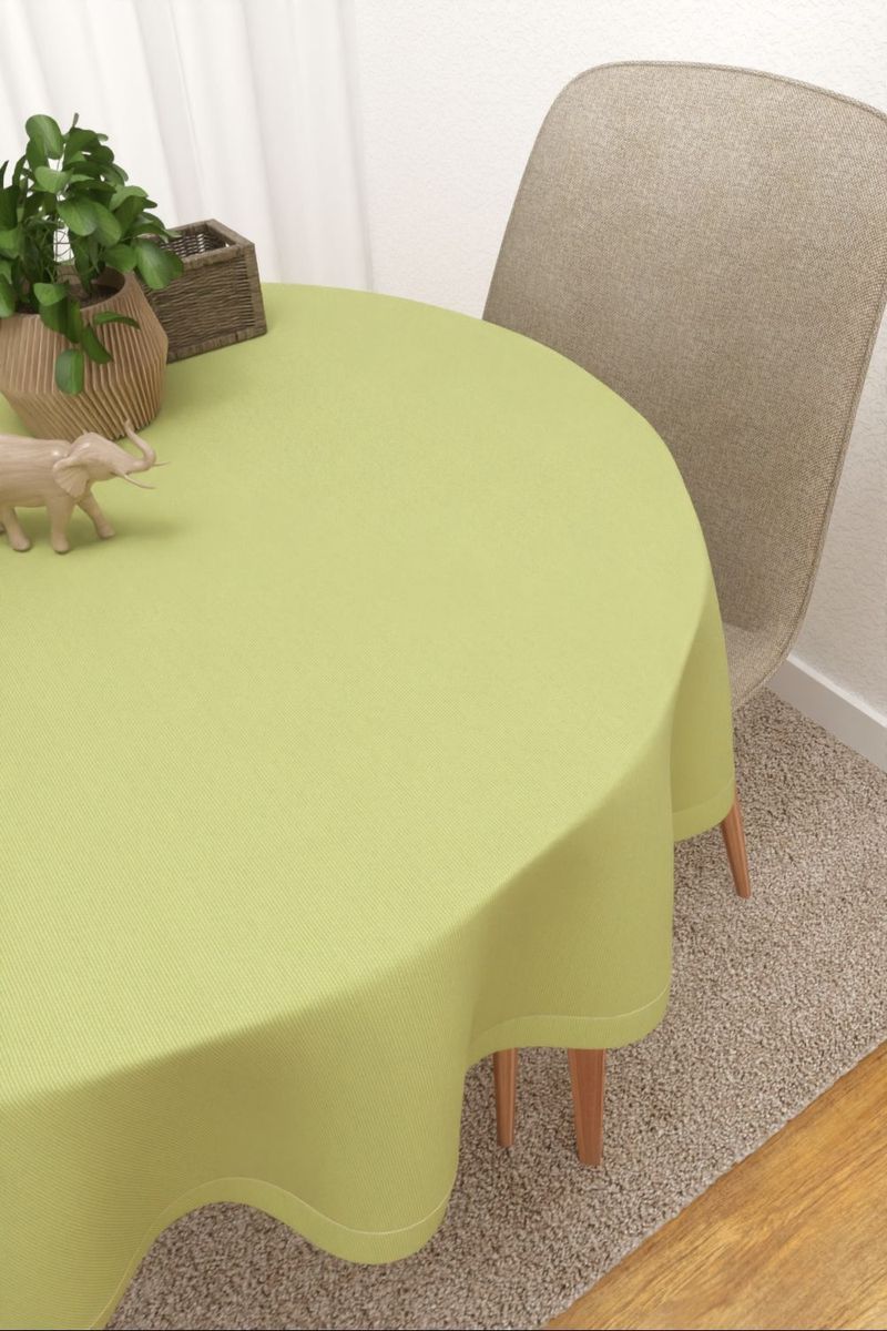 Tischdecke rund in Grn