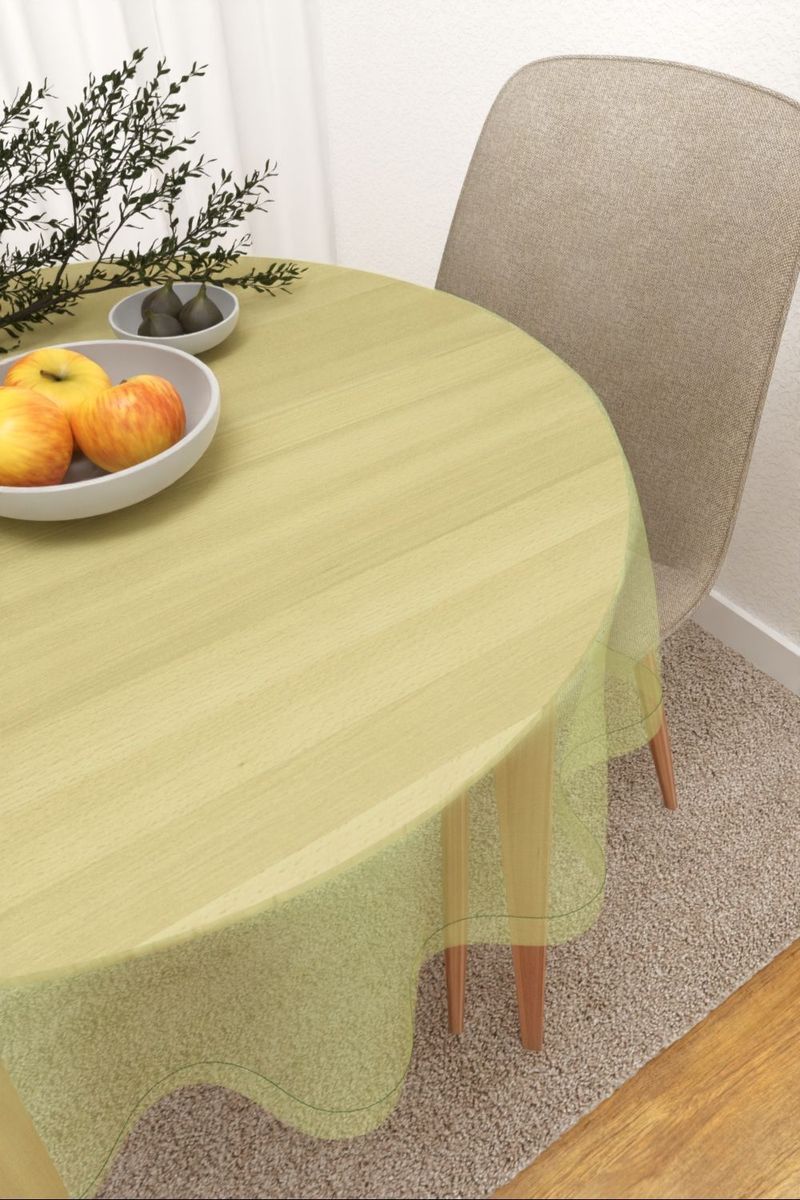 Tischdecke rund in Grn