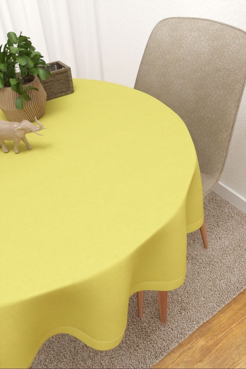 Tischdecke rund in Grn