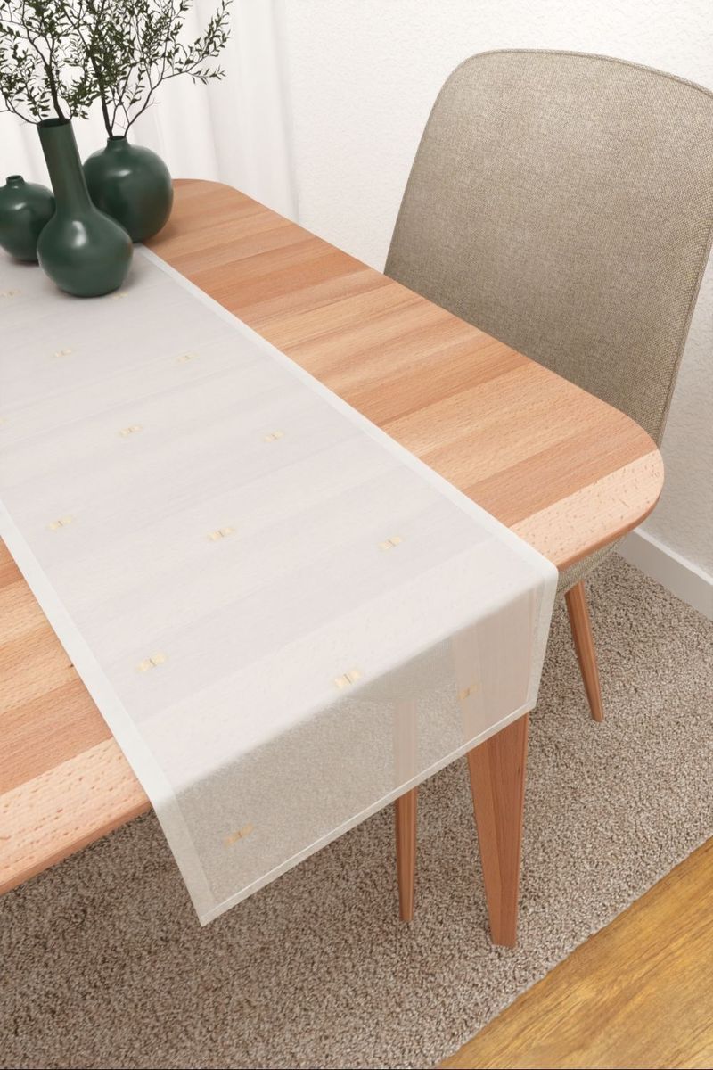 Tischlufer in beige