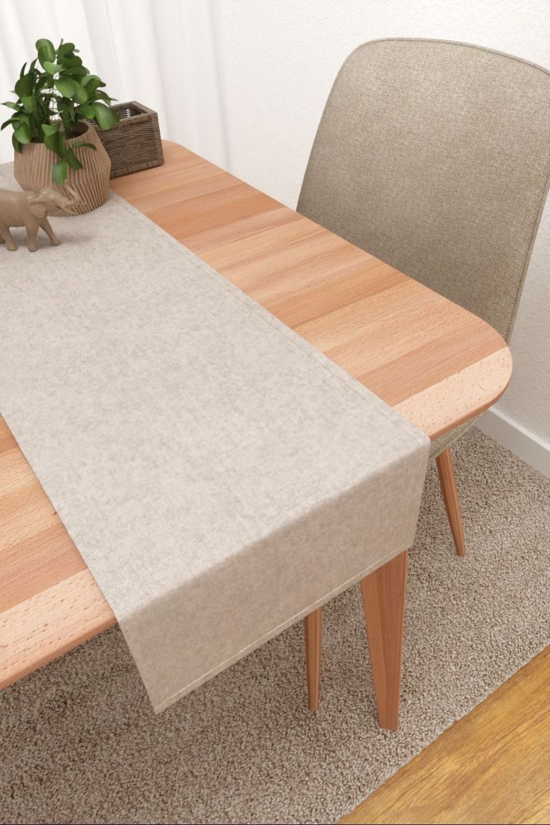 Tischlufer in Beige