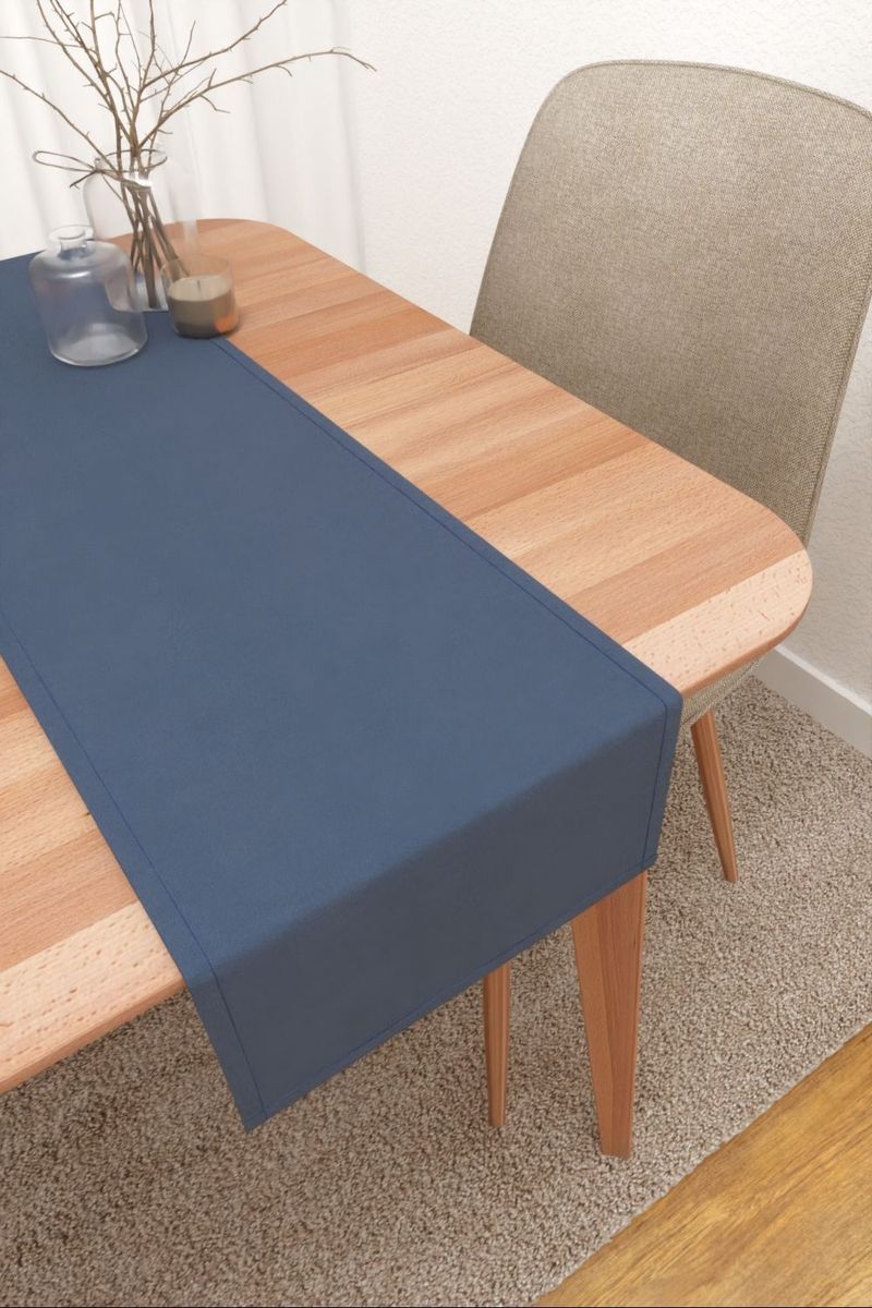 Tischlufer in blau