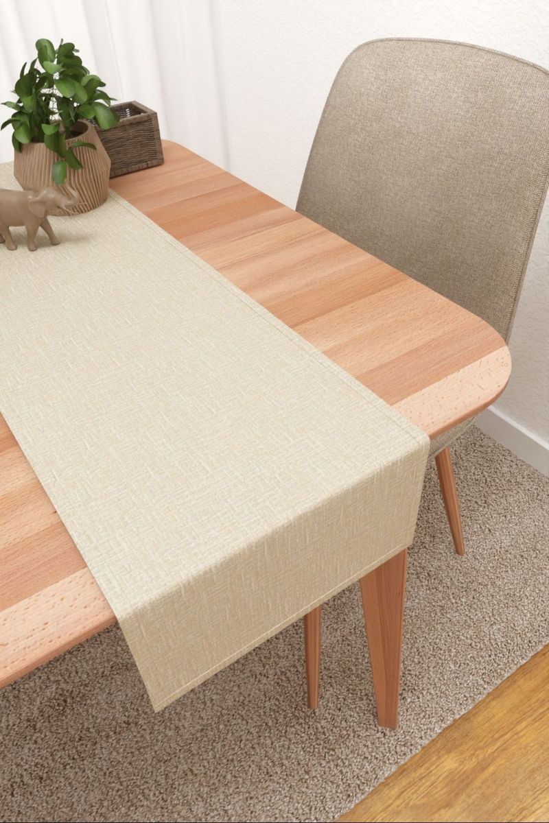 Tischlufer in beige