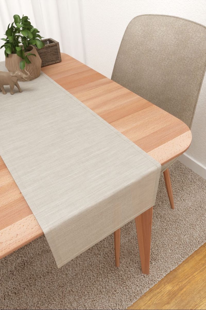 Tischlufer in Beige