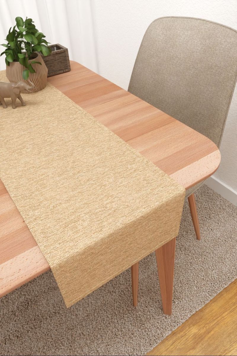 Tischlufer in beige