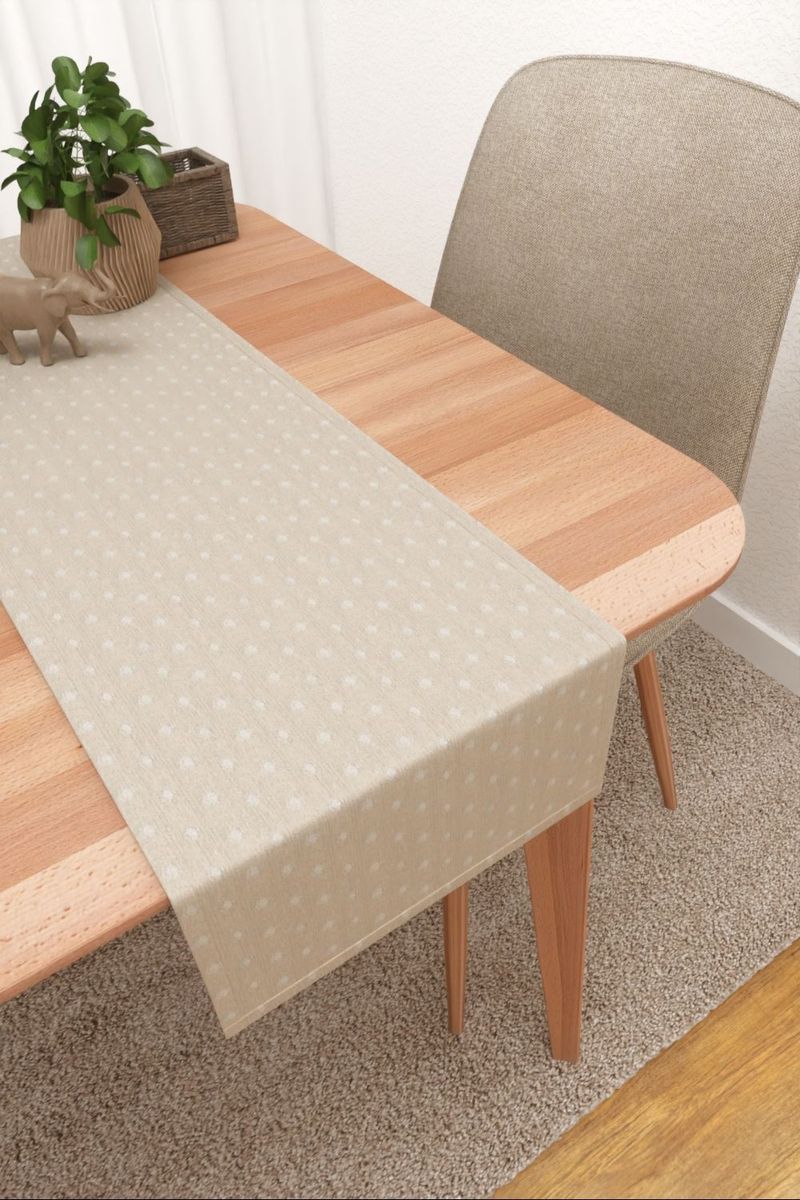 Tischlufer in beige