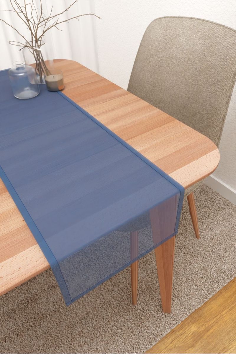 Tischlufer in Blau