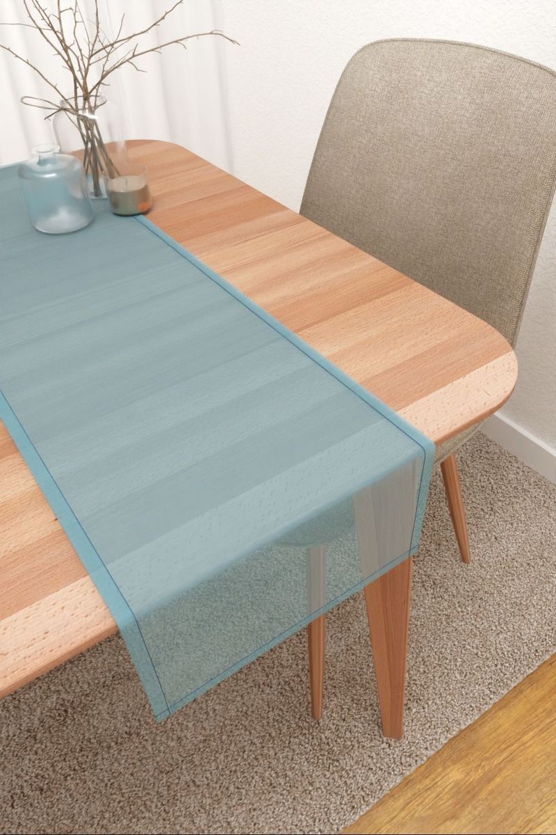 Tischlufer in Blau