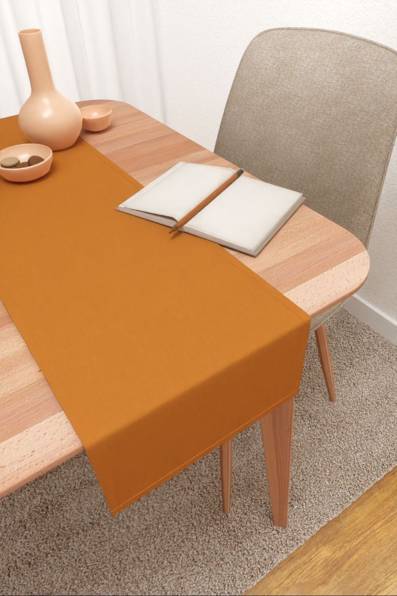 Tischlufer in Orange