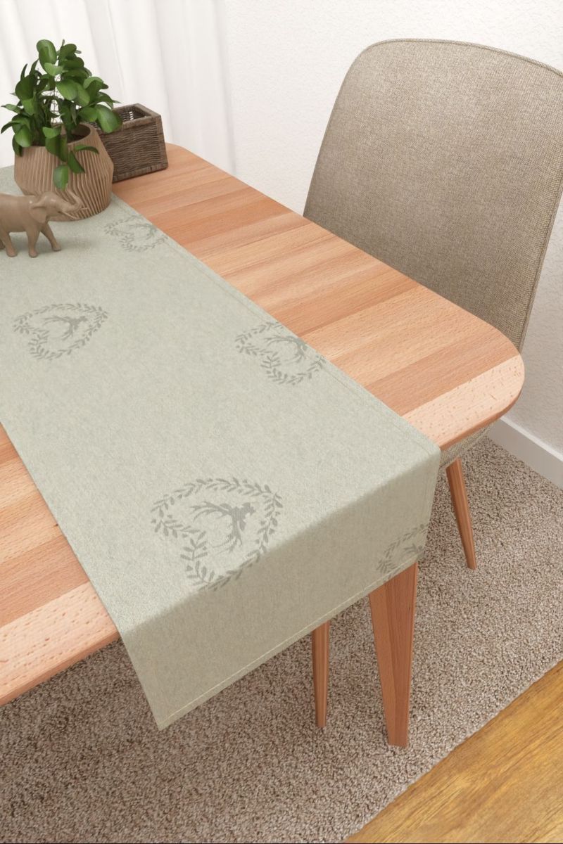 Tischlufer in Beige