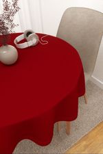 Tischdecke rund in rot