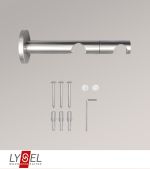 edelstahl-optik Vorschau Lysel - Doppel-Kombiträger für Opal-Stangen #1W edelstahl-optik