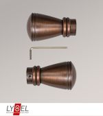 bronze Vorschau Lysel - 1 Paar Endstücke Konus für Opal-Stangen #1W bronze