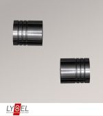 titan Vorschau Lysel - 1 Paar Endstücke Zylinder für Opal-Stangen #1W titan